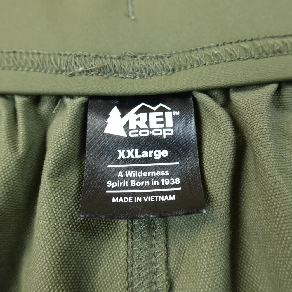 REI‎ Pants Mens 2XL Green Sahara Convertible Stretch Cargo Hiking Outdoor Climb
